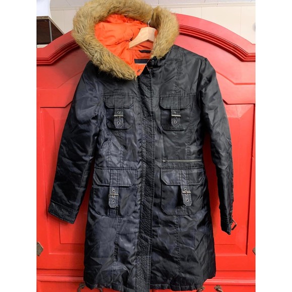 Weathervane Jackets & Coats Weathervane Long Black Fir Trimmed